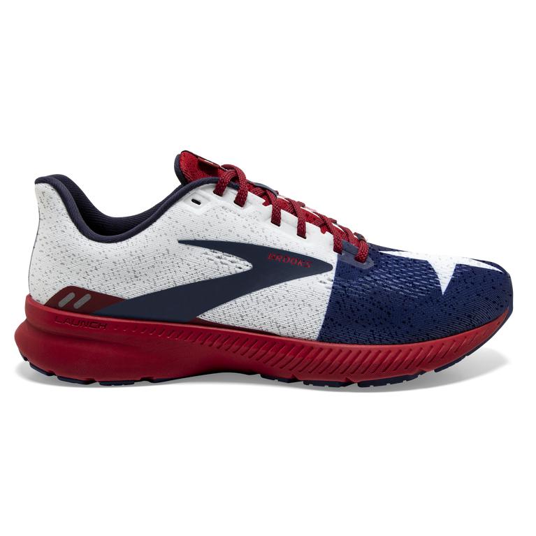 Brooks LAUNCH 8 Light Cushion Road Running Shoes Mens Online - Navy/True Red/Sundried Tomato/Twiligh